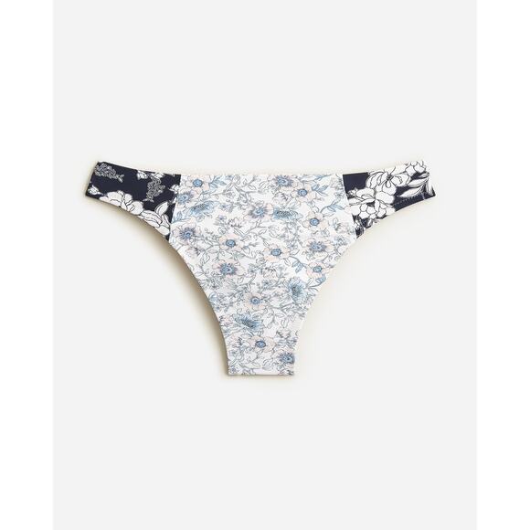 NWT J. Crew Floral High Rise Cheeky Bikini Swim Bathing Suit Bottom Size Medium - Picture 1 of 8